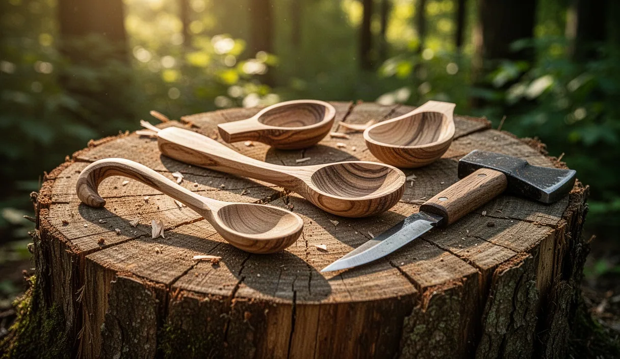 Carving Spoons from Green Timber Offcuts